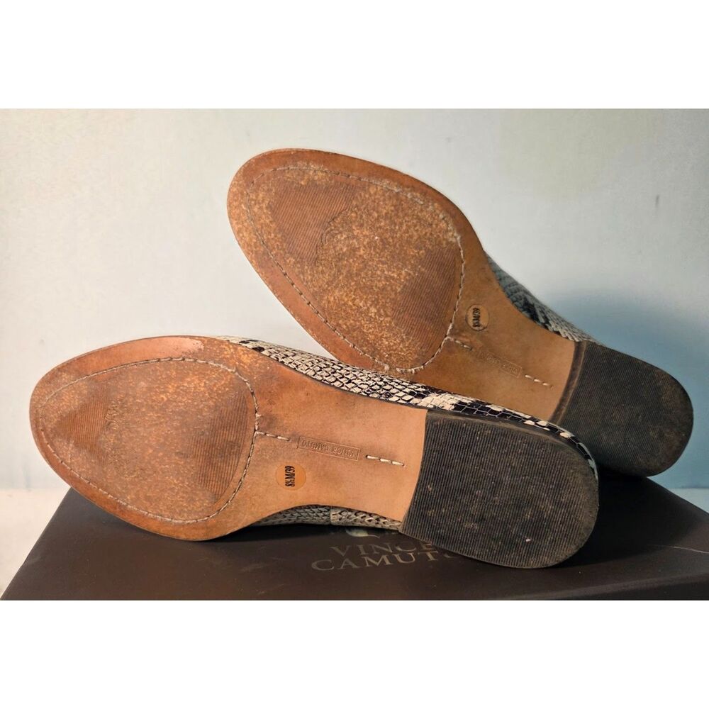 Vince Camuto Jendeya2 Snake Print Leather Loafers Women's 8.5M - Picture 5 of 6